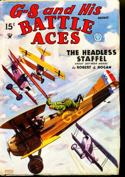 G-8 And His Battle Aces - 08/35 - Condition: FN - Popular Publications, Inc.