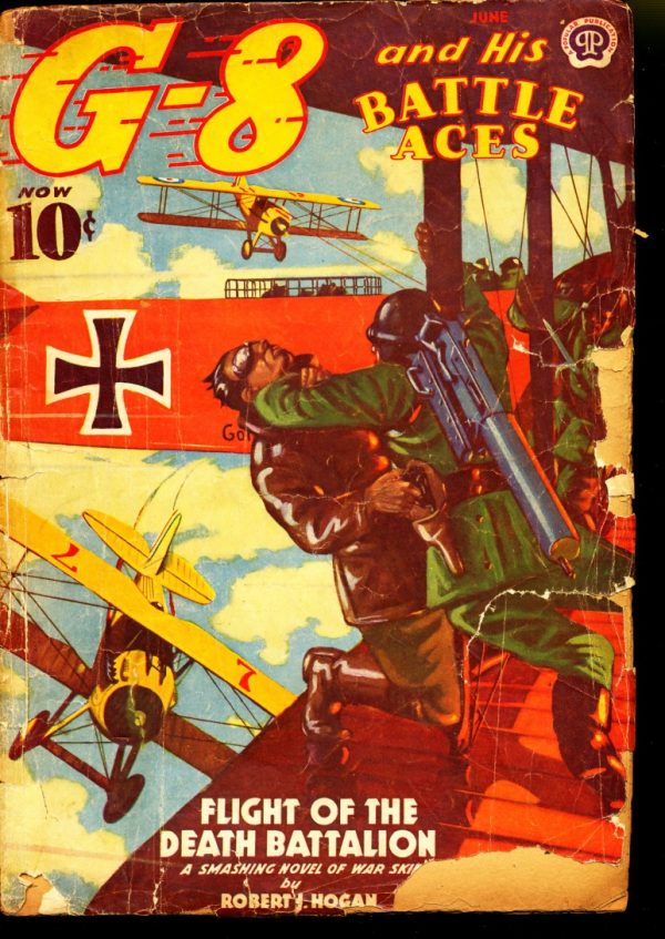 G-8 And His Battle Aces - 06/39 - Condition: PR - Popular Publications, Inc.