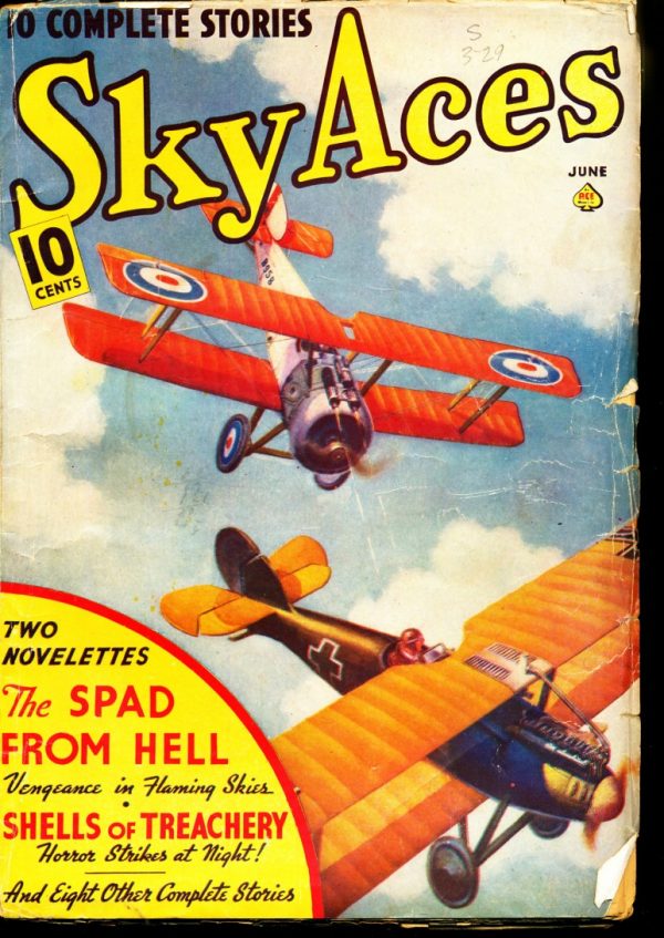 Sky Aces - 06/38 - Condition: VG - Magazine Publishers, Inc.