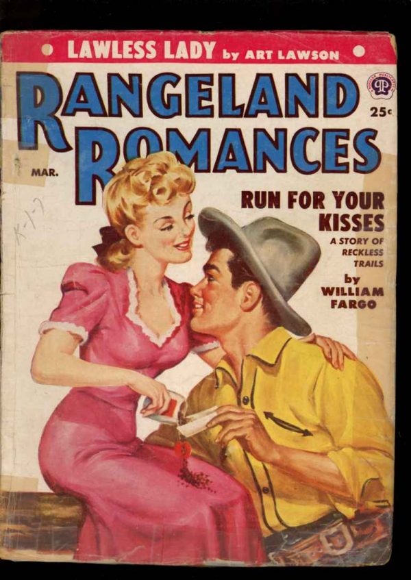 RANGELAND ROMANCES - 03/54 - Condition: G - Popular