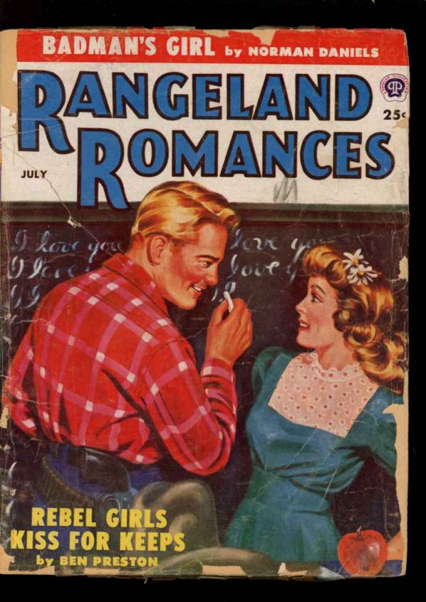 RANGELAND ROMANCES - 07/54 - Condition: G - Popular