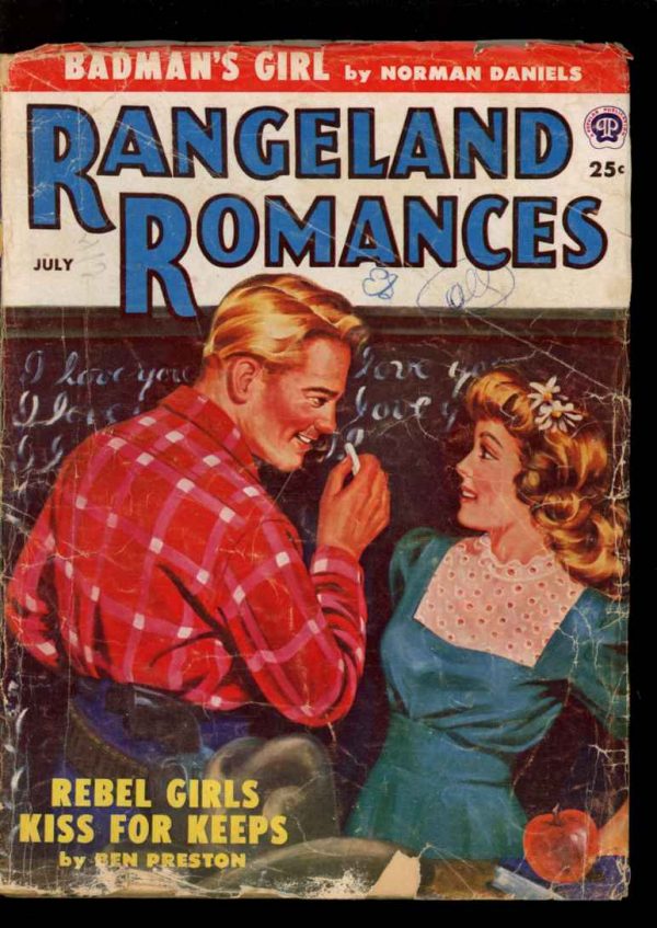 RANGELAND ROMANCES - 07/54 - Condition: G-VG - Popular