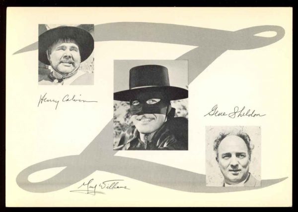 Zorro Signature Postcard - 1 PC - -/57 - VG-FN - 83-45484