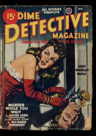 Dime Detective Magazine - 01/47 - Condition: G-VG - Popular