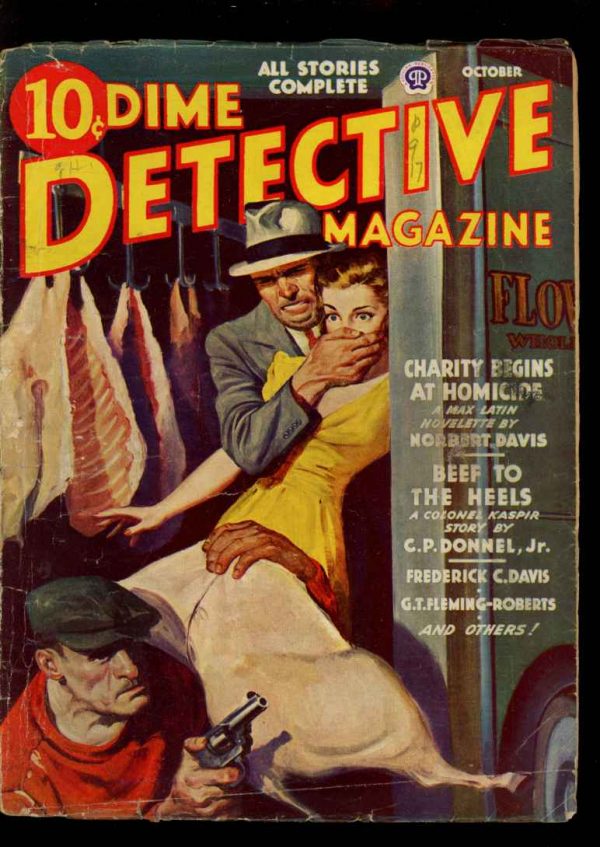 Dime Detective Magazine - 10/43 - Condition: G-VG - Popular
