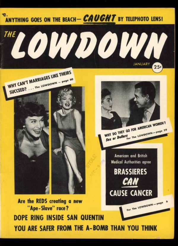 Lowdown - 01/55 - Condition: VG - Beacon Publications