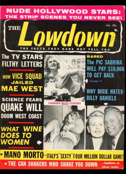 Lowdown - 07/56 - Condition: VG - Beacon Publications
