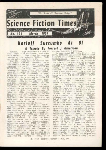 Science Fiction Times - #464 - 03/69 - VG - 78-25997