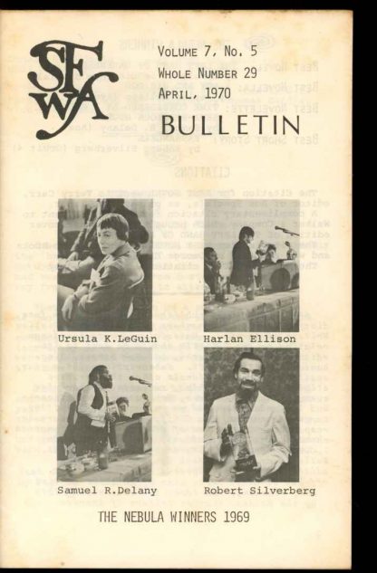 Bulletin Of The Science Fiction Writers Of America - #29 - 04/70 - VG - 78-26024