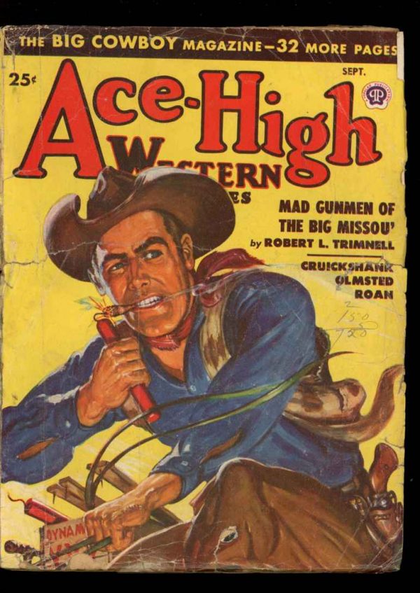 Ace-High Western Stories - 09/49 - Condition: G - Popular