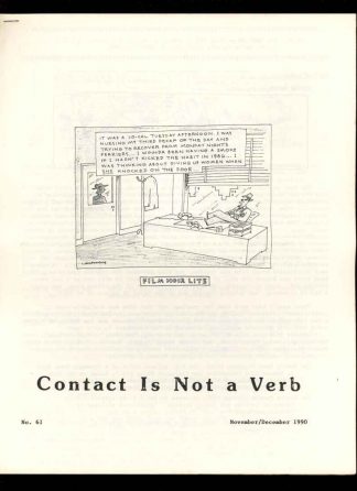 Contact Is Not A Verb - #61 - 11-12/90 - VG-FN - 78-26066