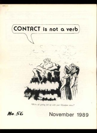 Contact Is Not A Verb - #56 - 11/89 - VG-FN - 78-26069