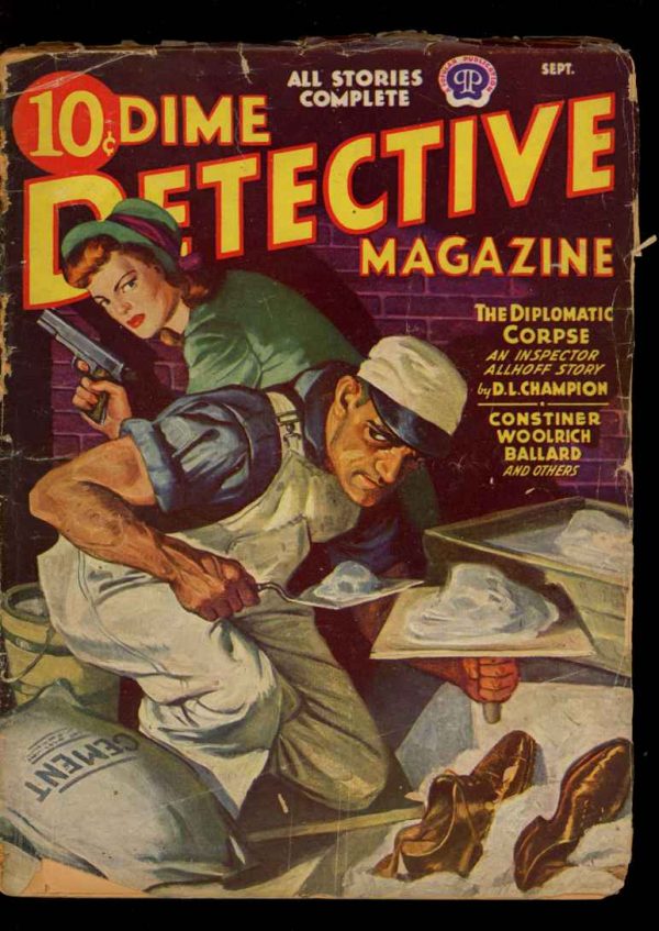 Dime Detective Magazine - 09/43 - Condition: G-VG - Popular