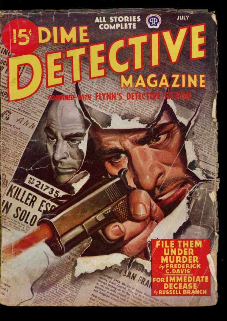Dime Detective Magazine - 07/46 - Condition: G-VG - Popular