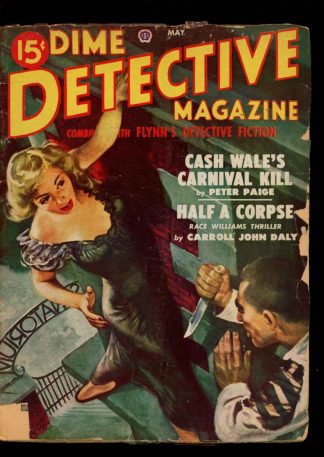 Dime Detective Magazine - 05/49 - Condition: G-VG - Popular