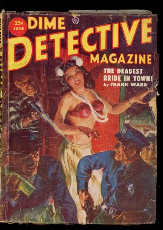 Dime Detective Magazine - 06/52 - Condition: G-VG - Popular