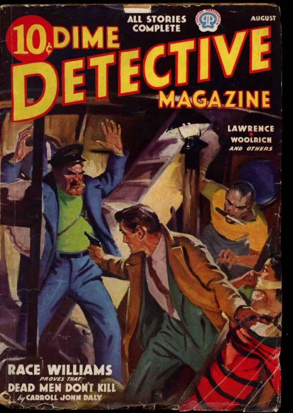 Dime Detective Magazine - 08/37 - Condition: VG - Popular