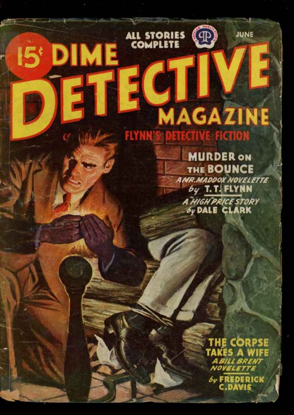 Dime Detective Magazine - 06/45 - Condition: G-VG - Popular