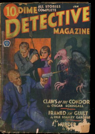 Dime Detective Magazine - 01/33 - Condition: FA - Popular