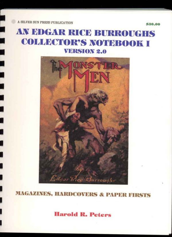 AN EDGAR RICE BURROUGHS COLLECTOR'S NOTEBOOK - Harold R. Peters - VER. 2.0 – SIGNED - VF - Harold R. Peters