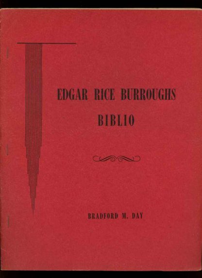 EDGAR RICE BURROUGHS BIBLIO - Bradford M. Day - 1956 - VG-FN - Science-Fiction and Fantasy Publications