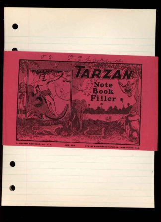 TARZAN NOTEBOOK FILLER PAPER STRAP -  - #208 - VG - Birmingham Paper Co.