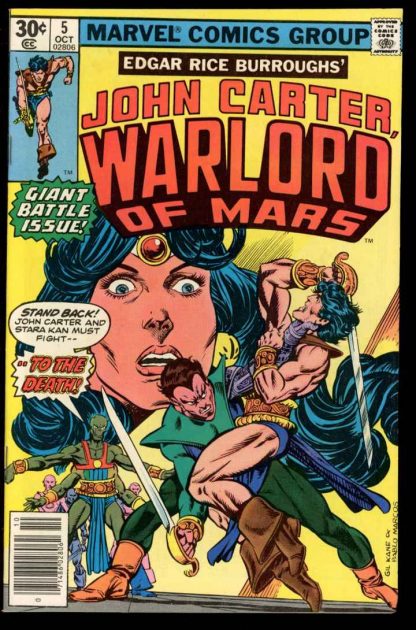 John Carter Warlord Of Mars - #5 - 10/77 - 9.0 - 83-45788