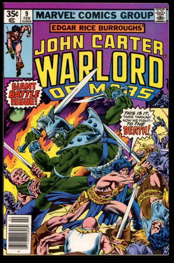 John Carter Warlord Of Mars - #9 - 02/78 - 9.4 - 83-45793