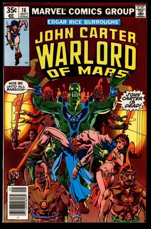 John Carter Warlord Of Mars - #16 - 09/78 - 9.0 - 83-45800