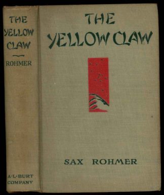 Yellow Claw - Sax Rohmer - 3rd Print - VG - A.L. Burt