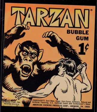 Tarzan Bubble Gum Vending Machine Card -  - CARD - VG - American Chewing Products