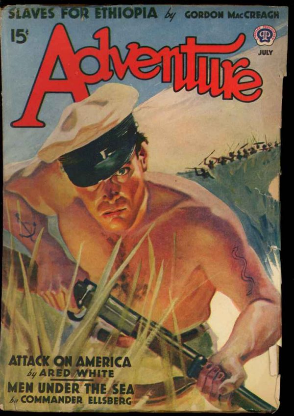 Adventure - 07/39 - Condition: G-VG - Popular Publications