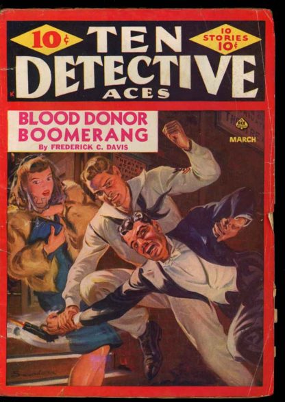 Ten Detective Aces - 03/43 - Condition: VG-FN - Ace Magazine