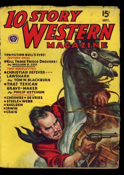 10 Story Western Magazine - 09/45 - Condition: G-VG - Popular Publications