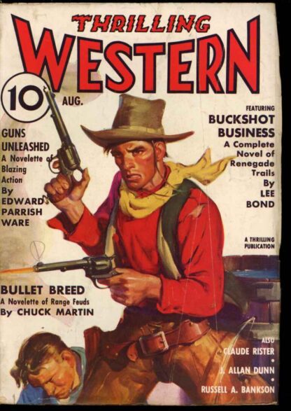 THRILLING WESTERN - 08/37 - Condition: VG - Better Publications