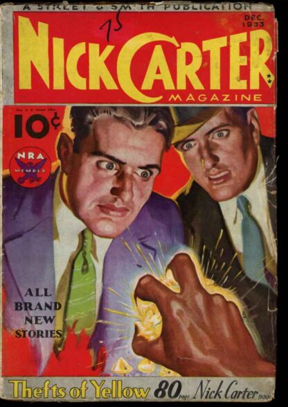 NICK CARTER MAGAZINE - 12/33 - Condition: G-VG - Street & Smith