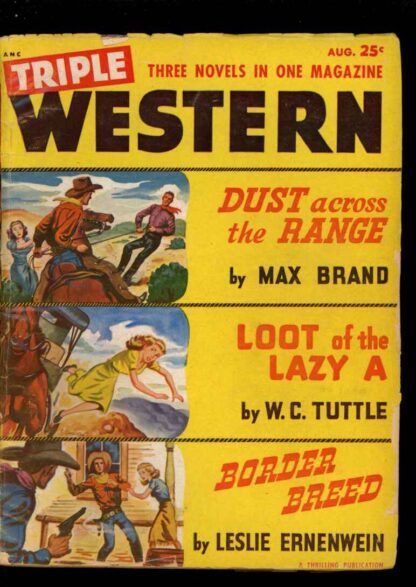 TRIPLE WESTERN - 08/51 - Condition: VG - Best Publications