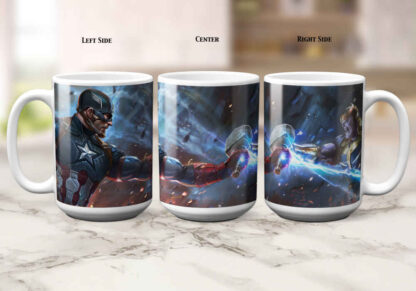 Captain America vs Thanos 15oz Ceramic Mug