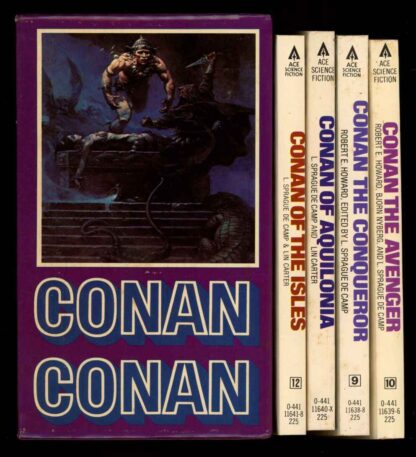 CONAN – BOXED SET - Robert E. Howard - 4th Print - NF - Ace