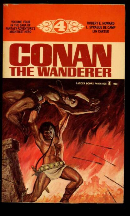 CONAN THE WANDERER - Robert E. Howard - 7th Print - VG-FN - Lancer