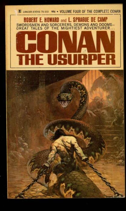 CONAN THE USURPER - Robert E. Howard - 6th Print - VG-FN - Lancer