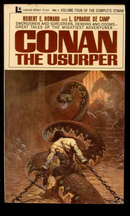 CONAN THE USURPER - Robert E. Howard - 6th Print - VG-FN - Lancer