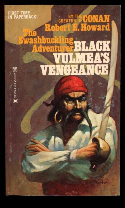 BLACK VULMEA'S VENGEANCE - Robert E. Howard - 2nd Print - VG-FN - Zebra